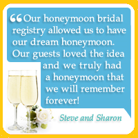 honeymoon registry testimonial