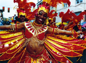 Carnival woman in costume